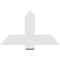 Ekena Millwork Eugene Architectural Grade PVC Gable Bracket, 36"W x 21"H x 2"D x 6"F, 14/12 Pitch GBP036X21X0206EUG00 - alternate 2